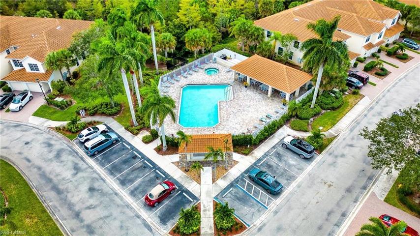 Community Pool With Adjacent Parking