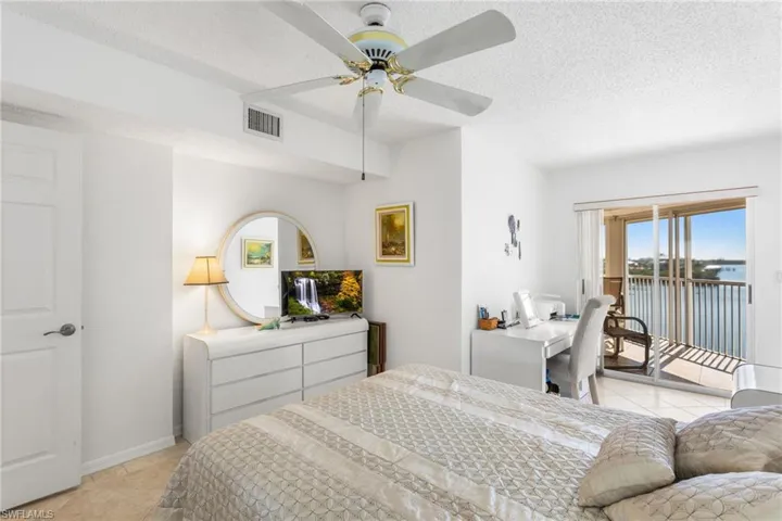 Bay views and sliders out to the balcony.