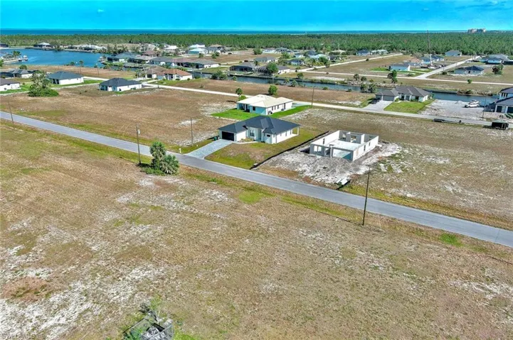 Bird's eye view of a large body of water