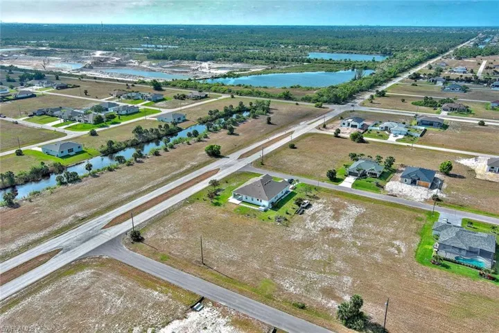 Drone / aerial view of a large body of water