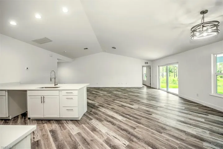 Dining to family room view.