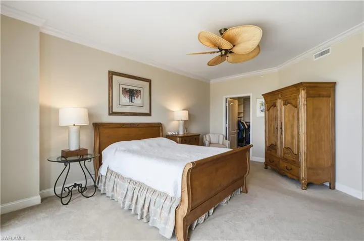 Generously sized primary bedroom with plenty of room for larger furniture.