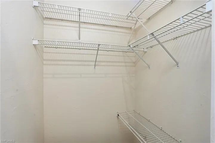 View of spacious closet