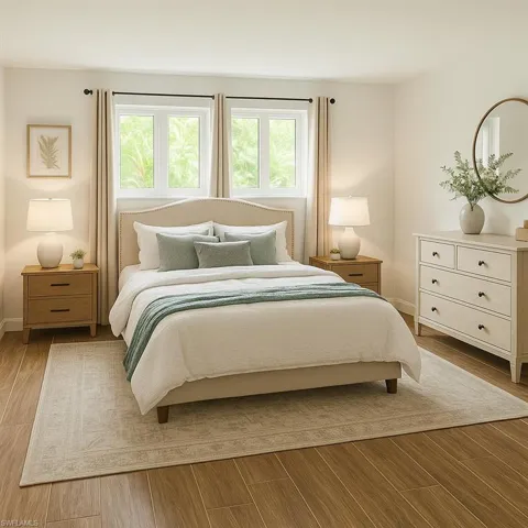 Virtually Staged Primary Bedroom