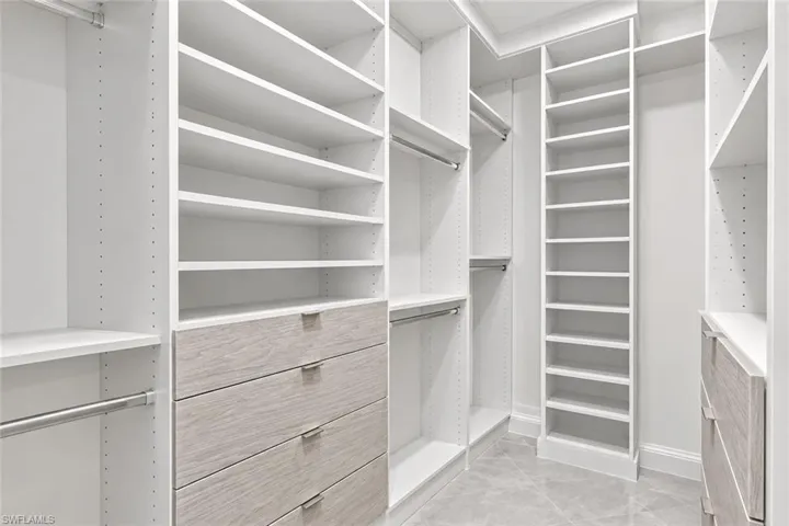 Primary walk-in closet