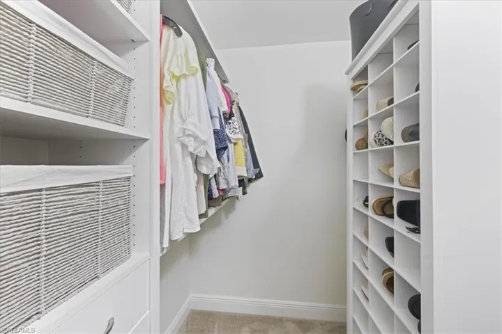 View of spacious closet