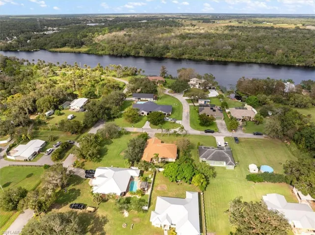 Aerial View of home and lot