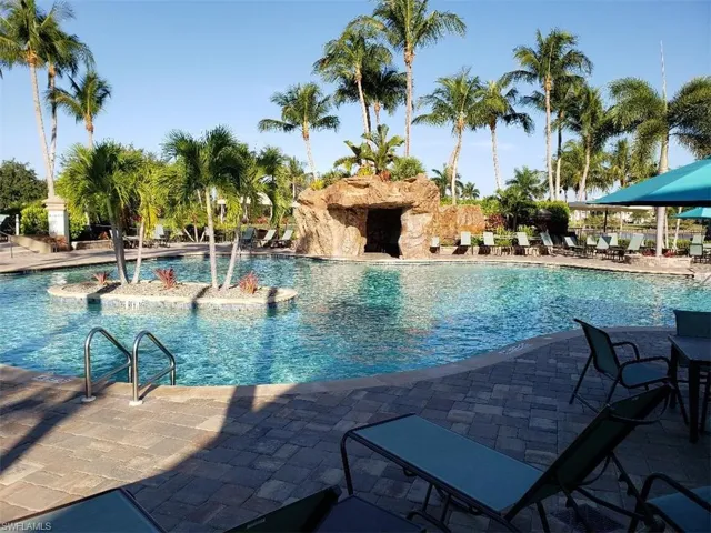 Resort Pool and Waterfalls