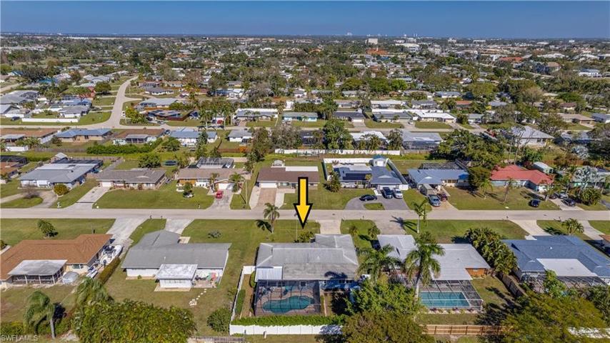 Aerial View of 1636 N Fountainhead Rd. Fort Myers, FL 33919