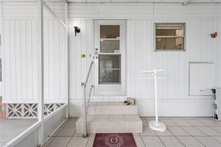 Doorway to property