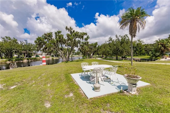 Picnic area near waterfront