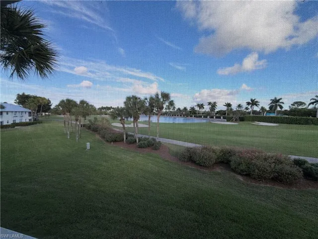 View of property's community with a water view