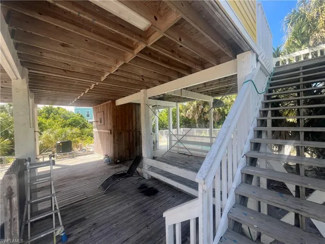 View of deck