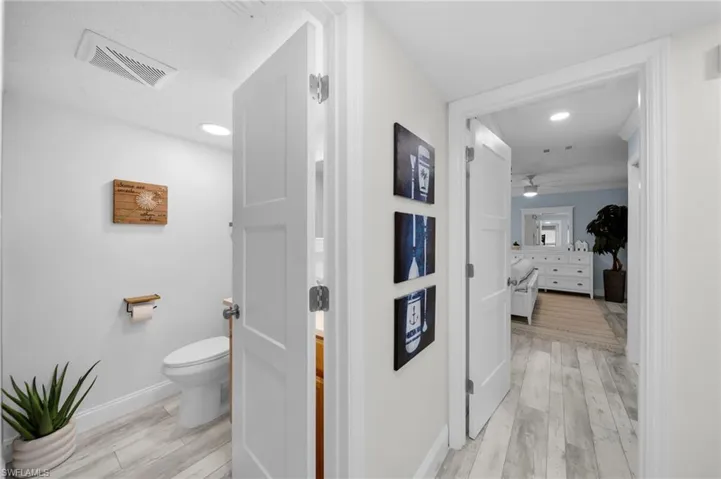 Hallway Leading into Guest Bathroom and Master Bedroom