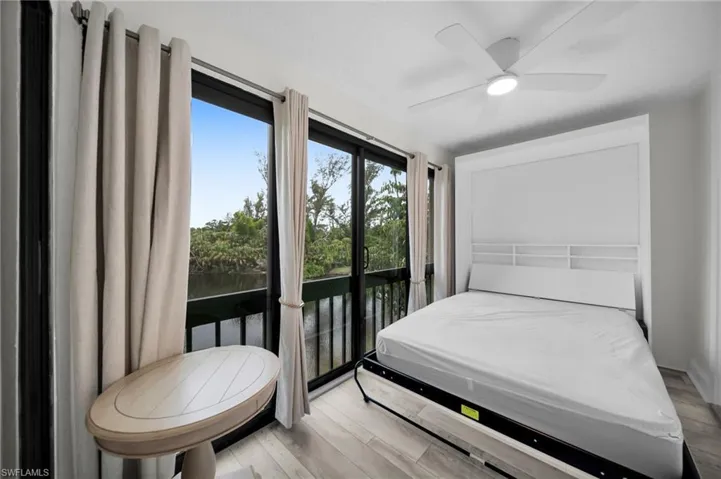 Enclosed Sunroom with Murphy Bed for extra guest sleeping