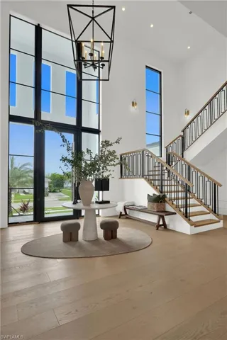 Foyer with 24ft Ceilings