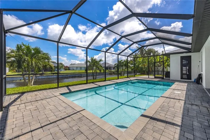 Heated, saltwater pool