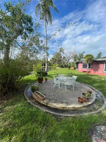 View of yard with a patio