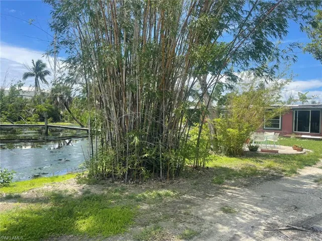 View of yard featuring a water view