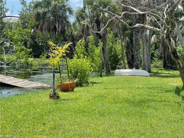 View of yard featuring a water view