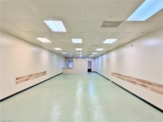 Spare room featuring a drop ceiling