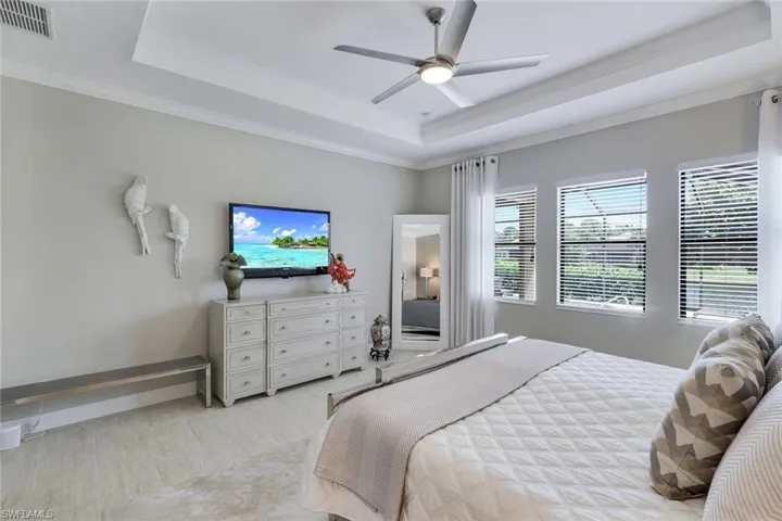 Primary Bedroom Overlooking pool area