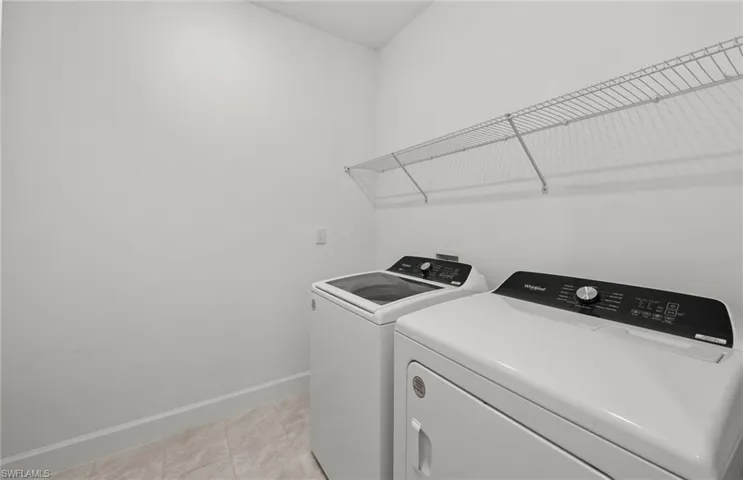 Laundry room in home