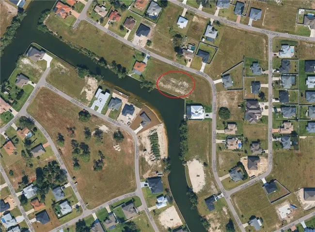 Aerial view of property's location