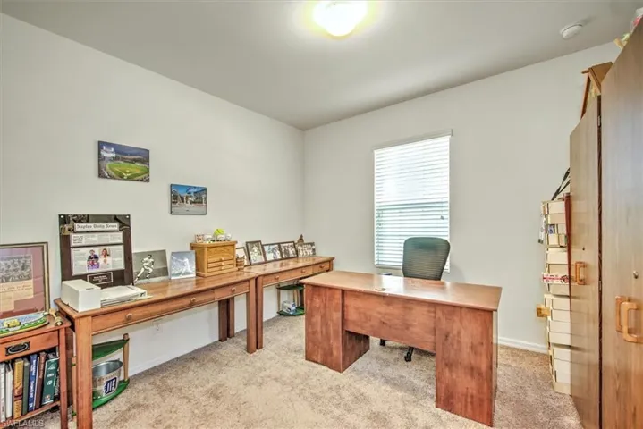 Office featuring carpet