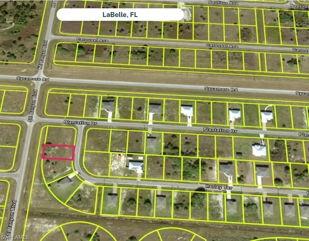 Aerial view of property's location