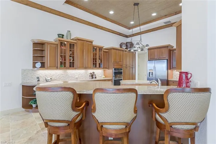 Kitchen with plenty of storage.