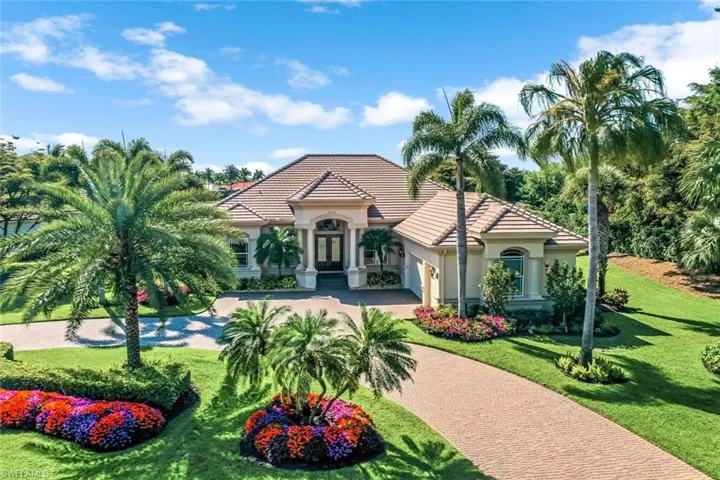 Circular driveway- can accommodate 22 cars.
