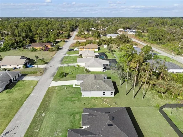 Birds eye view of property