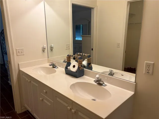 Bathroom with double vanity