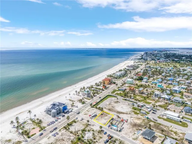 Drone / aerial view of expansive coastline