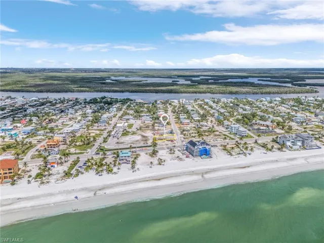 Bird's eye view of expansive coastline