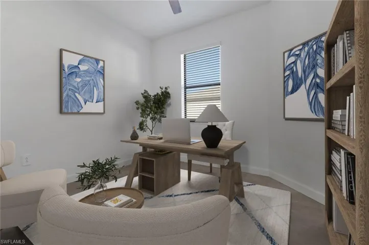 Virtually staged study