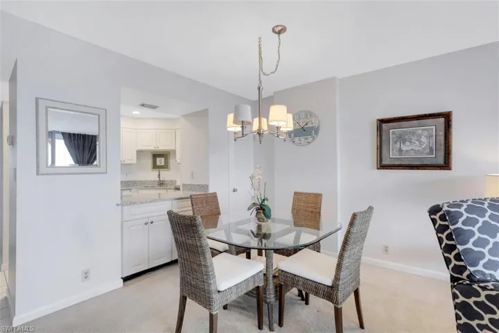 Dining Area overlooking living room and lanai.
