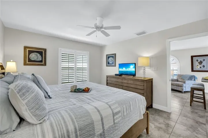 Master Bedroom looking into living room