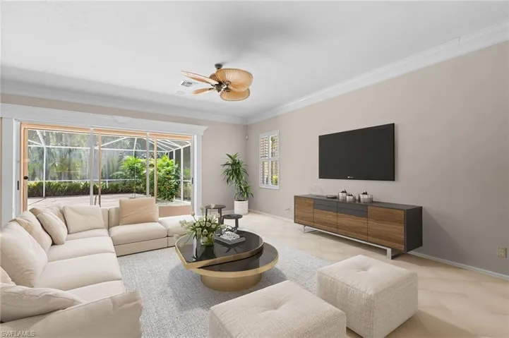 Virtually Staged Family Room