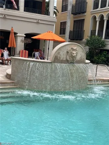 Water Feature at Pool