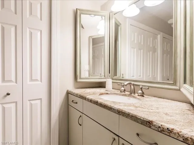 Bathroom with large vanity