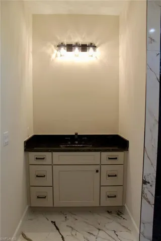 Bathroom featuring vanity