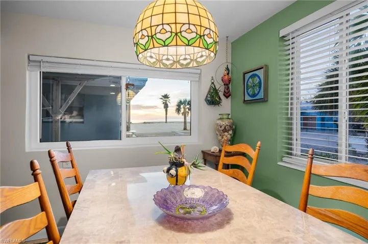 View of dining space