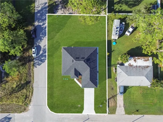 Aerial view of property and surrounding area
