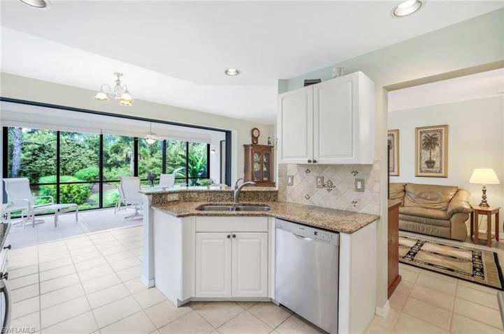 Kitchen open to living area.