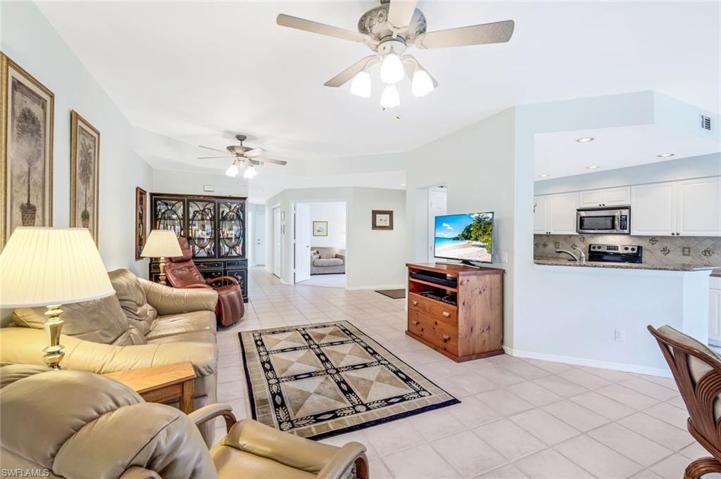 Tile flooring throughout main living area.