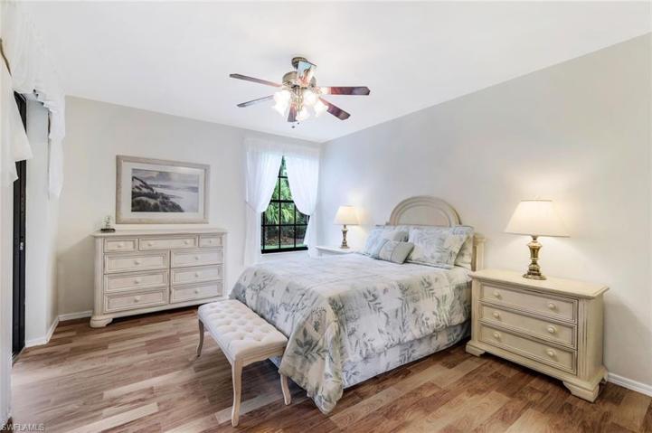 Large and inviting primary bedroom.