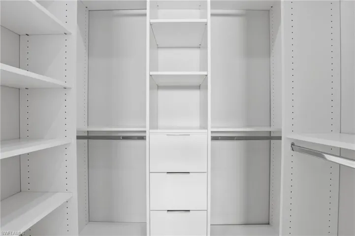 Master his and hers closets