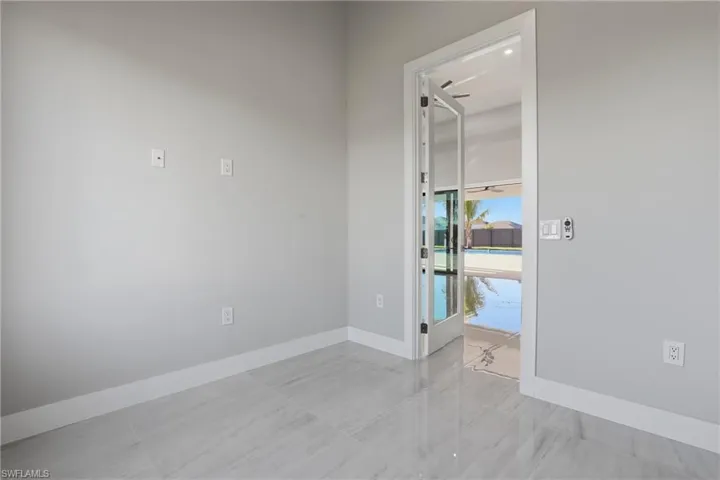 looking at living area from bedroom/den
